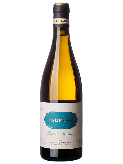 Botella de vino malvasia volcanica Tameran