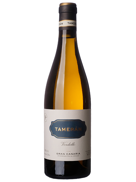 Botella de vino verdello Tameran